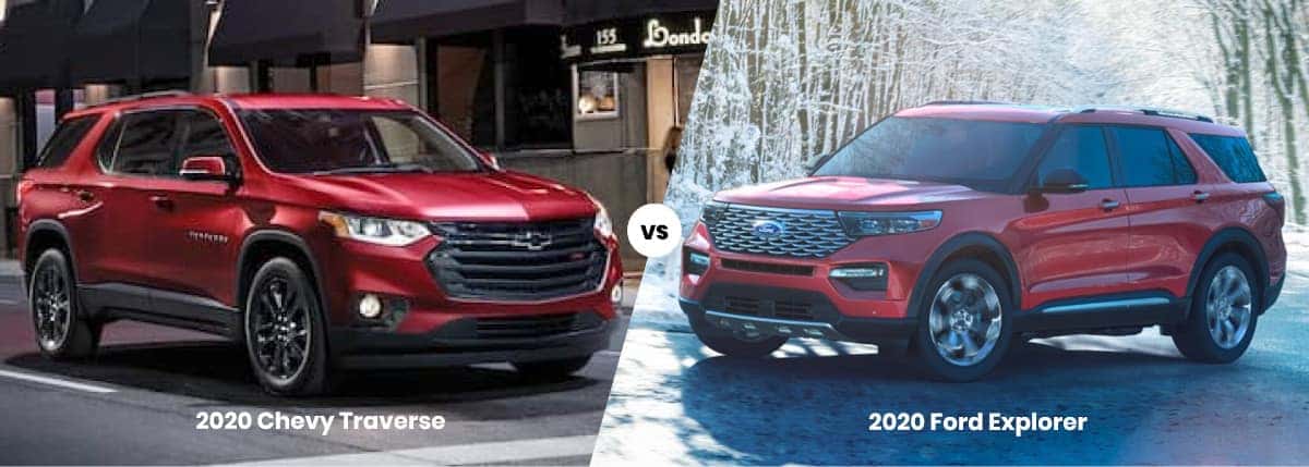 Compare Chevy Traverse Vs Ford Explorer