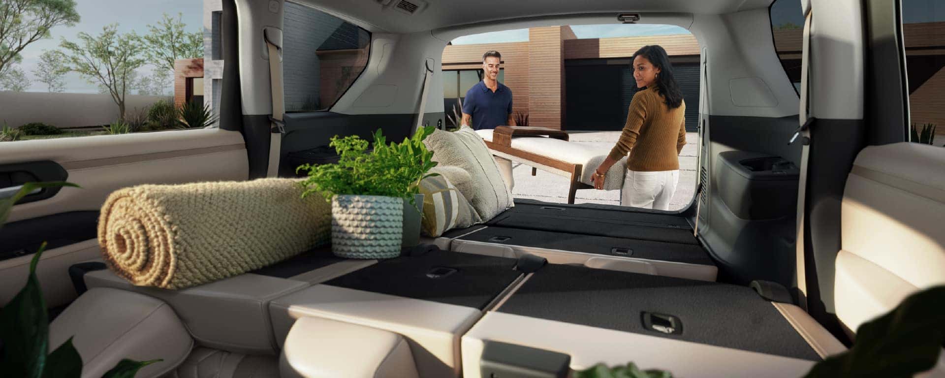 2025 Nissan Armada Exterior With Hatch Open and Dog