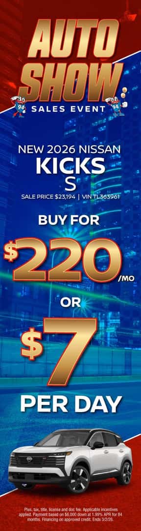 New Nissan Kicks | 94 Nissan of South Holland