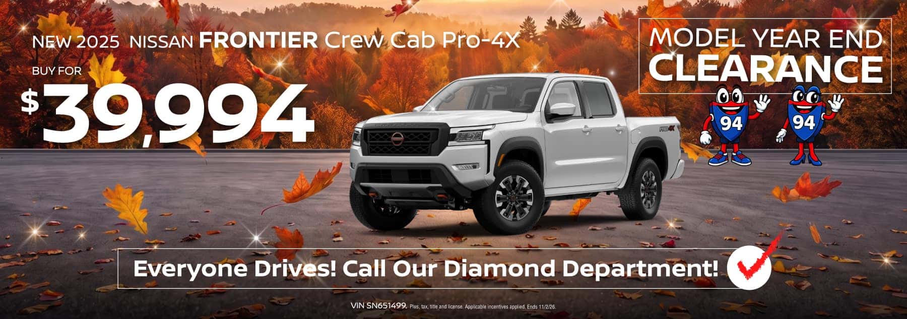 2025 Nissan Frontier Buy for $39,994