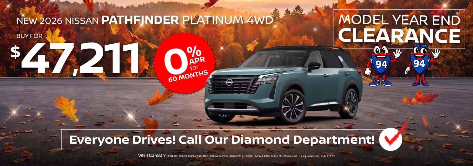 2026 Nissan Pathfinder Buy for $47,211