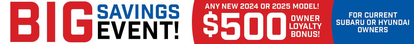 Big Sales Event on new vehicles