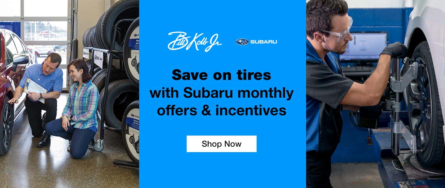 Save on tires with Subaru monthly offers & incentives