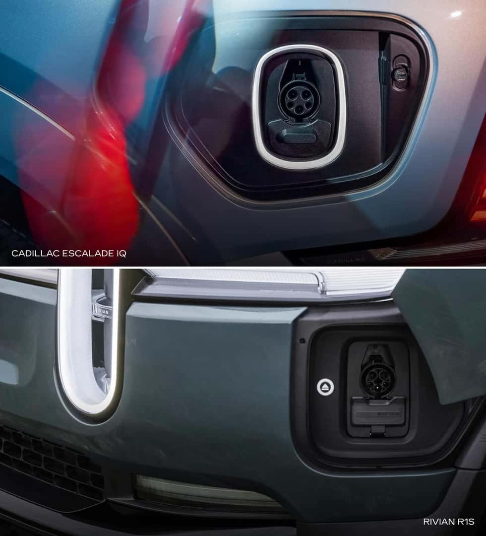 Cadillac Escalade IQ vs. Rivian R1S Battery, Charging, and Range