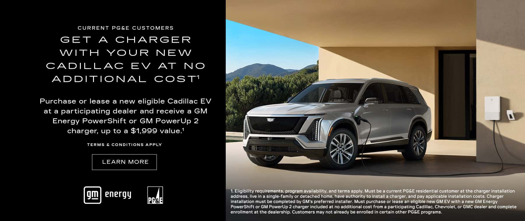 Get Charger with Your New Cadillac EV