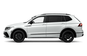 2022 Volkswagen Tiguan SE R-Line Black trim in the color Oryx White.