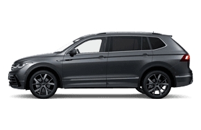 2022 Volkswagen SEL R-Line trim in the color Platinum Gray Metallic.