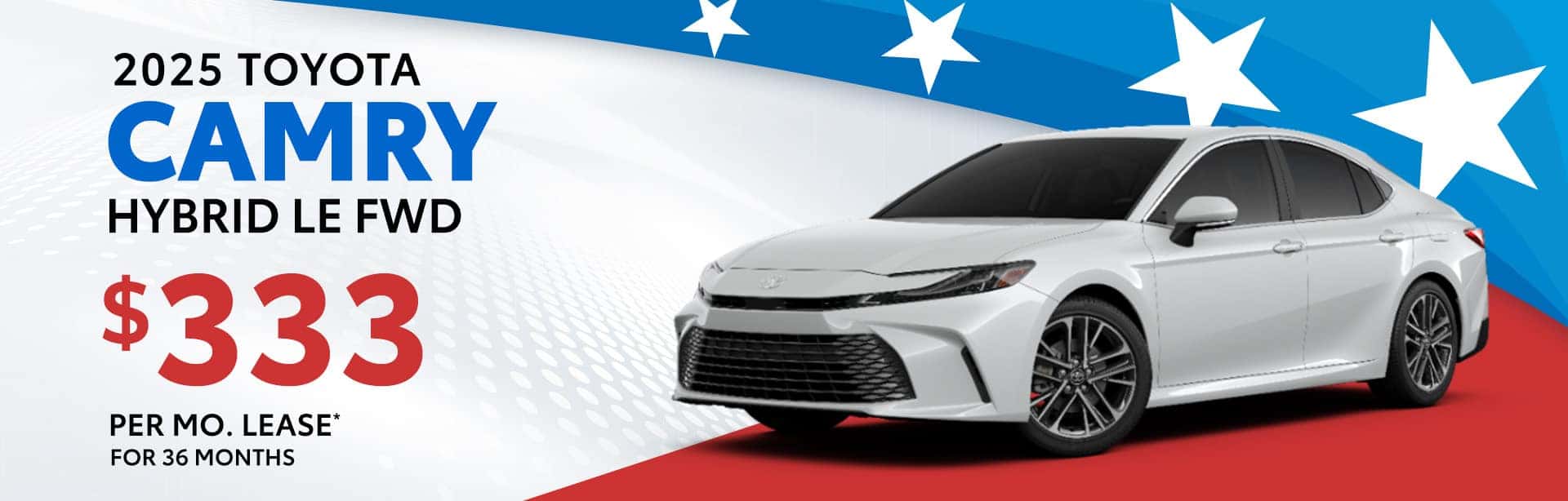 Lease Special on a new 2025 Toyota Camry near Columbus, IN