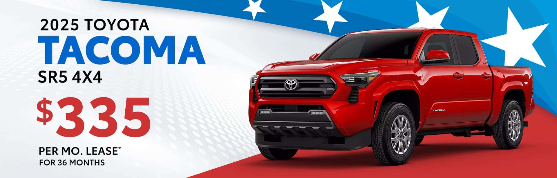 Best lease offer on a new 2025 Toyota Tacoma near Franklin IN