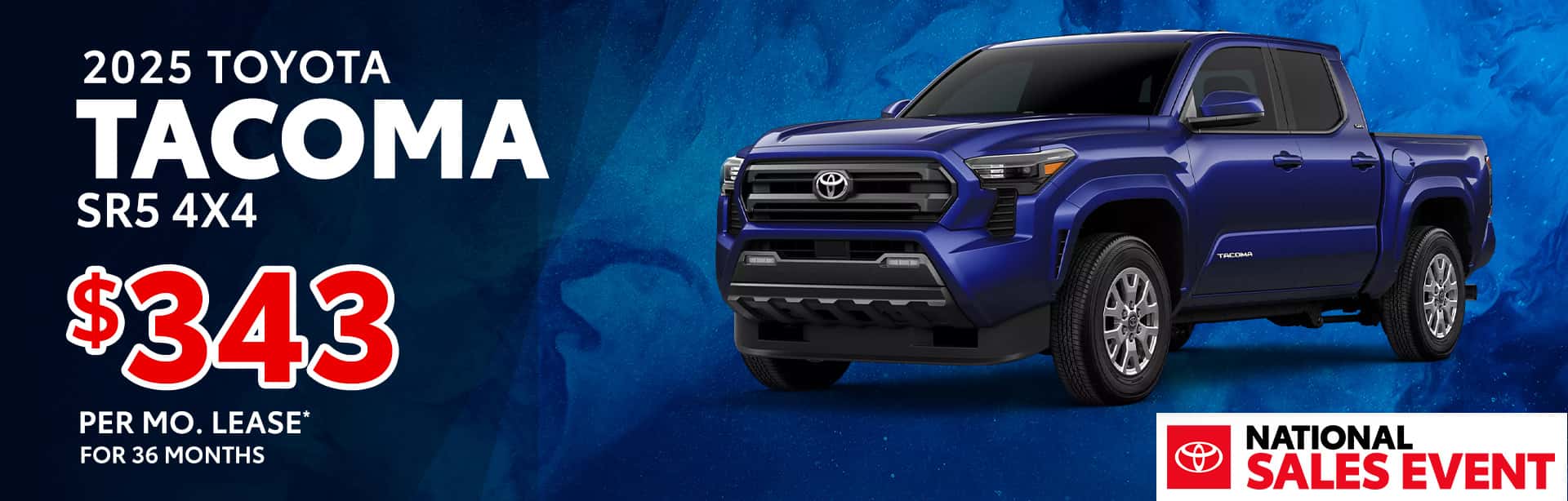 Best lease offer on a new 2025 Toyota Tacoma near Franklin IN