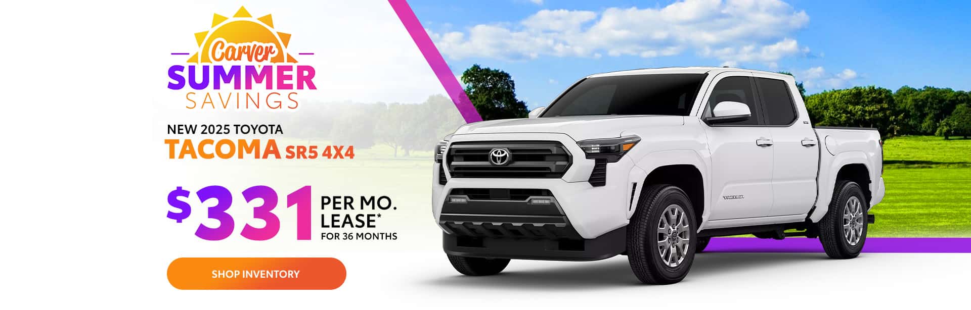 Best lease offer on a new 2025 Toyota Tacoma near Franklin IN