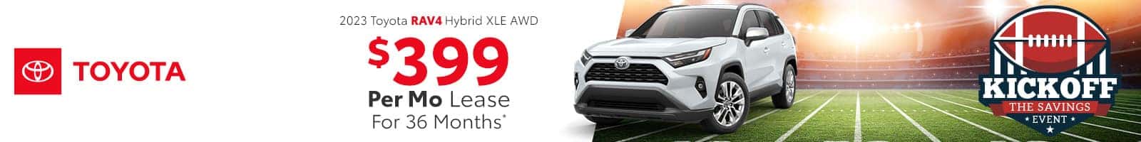 Best lease offer on a new 2023 Toyota RAV4 near Shelbyville, Indiana