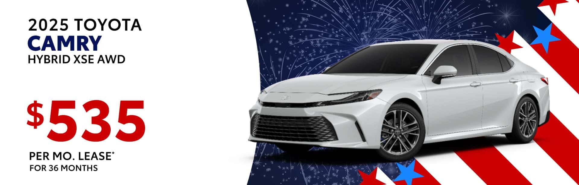 Lease Special on a new 2025 Toyota Camry near Columbus, IN