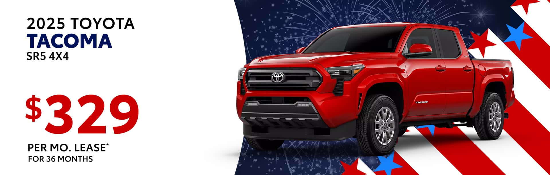 Best lease offer on a new 2025 Toyota Tacoma near Franklin IN