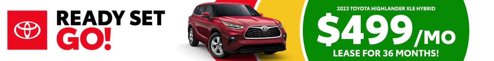 Lease a New Highlander for only $449 a month!