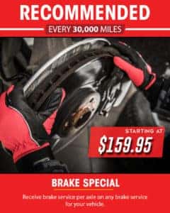 Brake Special for $159.95