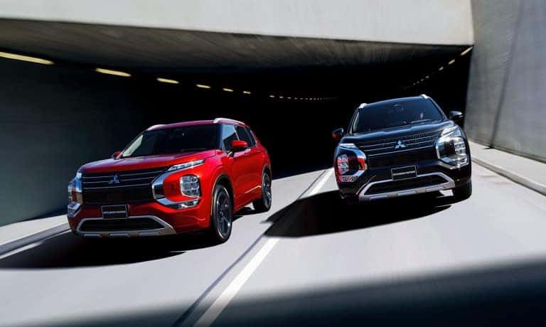 2022 Mitsubishi Outlander driving in highway