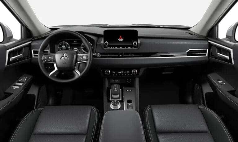 2023 Mitsubishi Outlander PHEV Black fabric seating