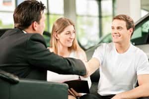Sales situation in a car