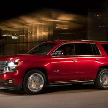 2018 Chevrolet Tahoe side red