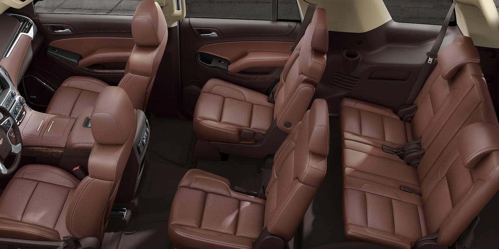 2019 Chevrolet Tahoe Interior Tan Leather Seats