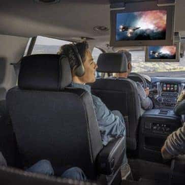 2019 Chevrolet Tahoe Interior Watching a Movie