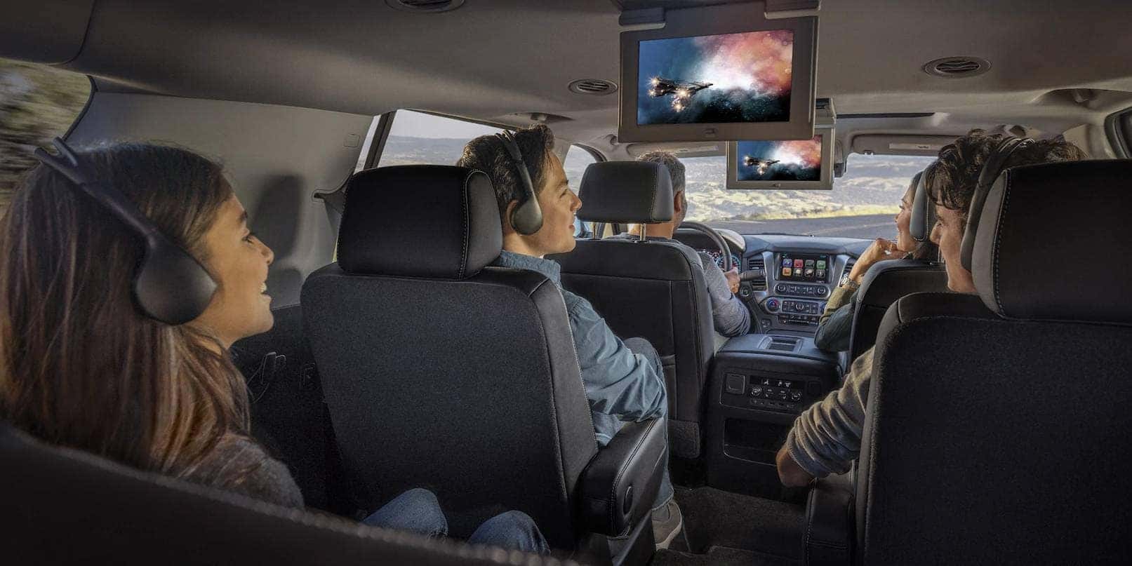 2019 Chevrolet Tahoe Interior Watching a Movie