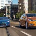 chevrolet cruze exterior on road