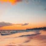 Beautiful sunrise over the sea
