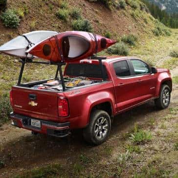2020 Chevrolet Colorado with Kayaks on Rails