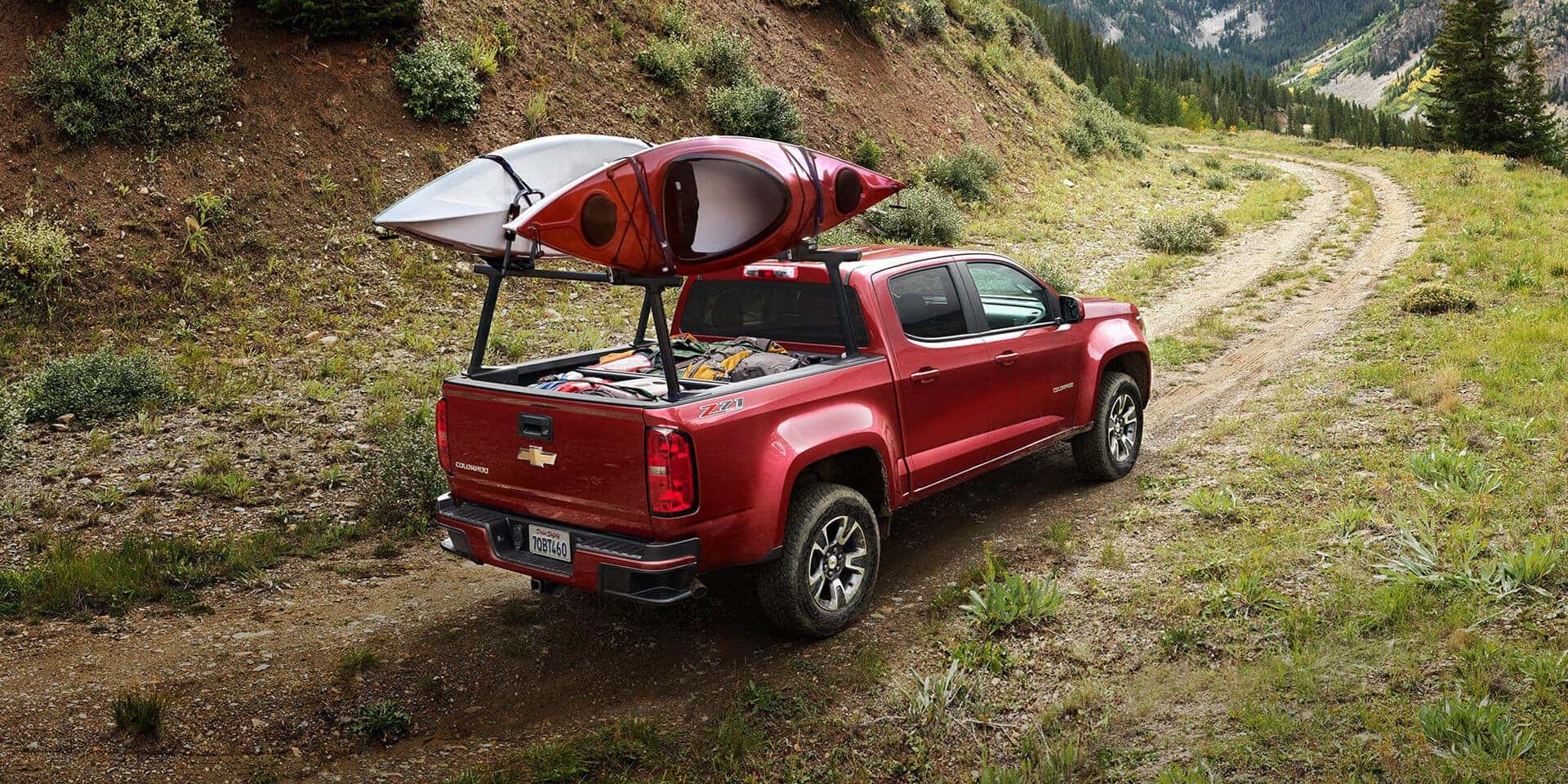 2020 Chevrolet Colorado with Kayaks on Rails