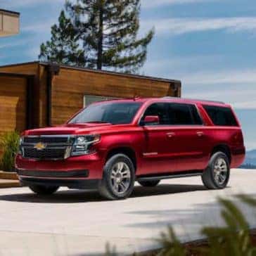 2020 Chevrolet Suburban Parked Outside Home
