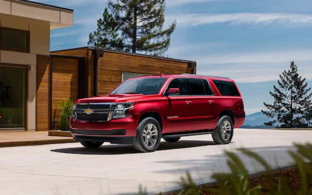 2020 Chevrolet Suburban Parked Outside Home
