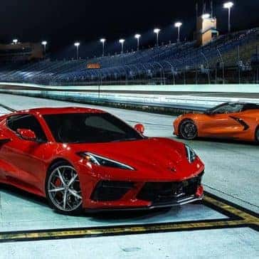 2020 Chevy Corvette Pair On Track