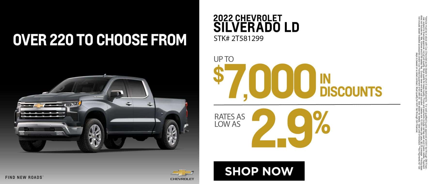 2022 Chevrolet Silverado LD - Up to $7,000 In discounts - Rates as low as 2.9% - Shop Now