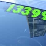 Retail Business Image of A Price Sticker On A Used Car