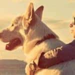 Girl with dog