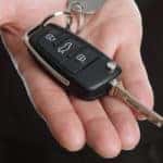 key fob in hand