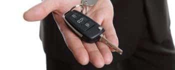 key fob in hand