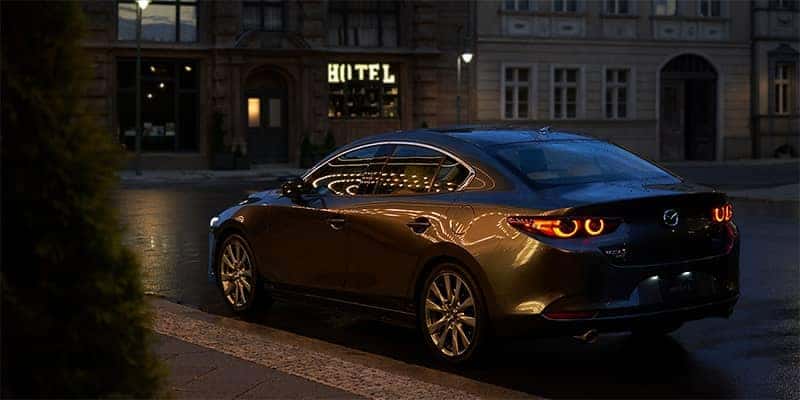 Mazda3 Sedan parked on Side of Road