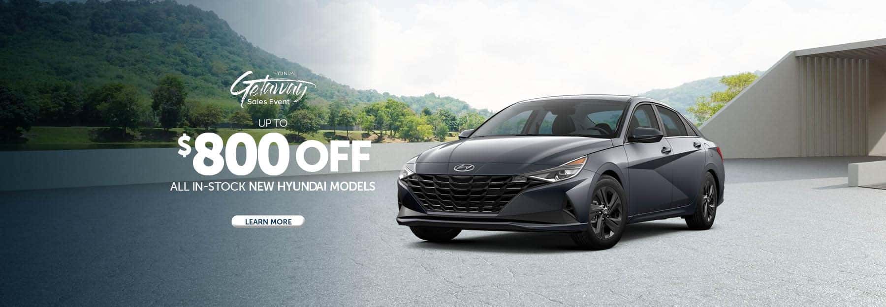 Up To $800 off All In-Stock New Hyundai Models