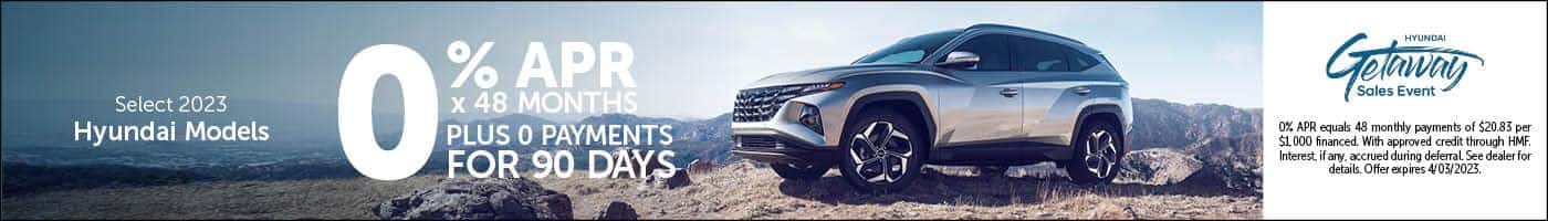 0% APR for 48 mos Plus No Payments for 90 Days