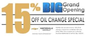 Grand Opening Oil Change Special