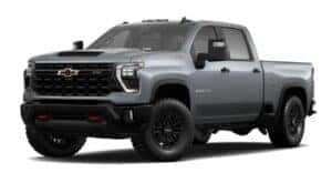 A grey 2024 Chevy Silverado 2500 HD ZR2 is angled left.