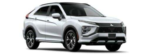 A white 2024 Mitsubishi Eclipse Cross SEL Touring is shown angled right.