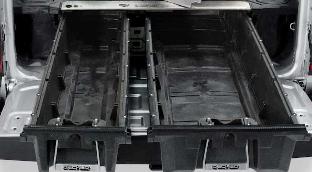 Extra Chevy truck storage is shown.