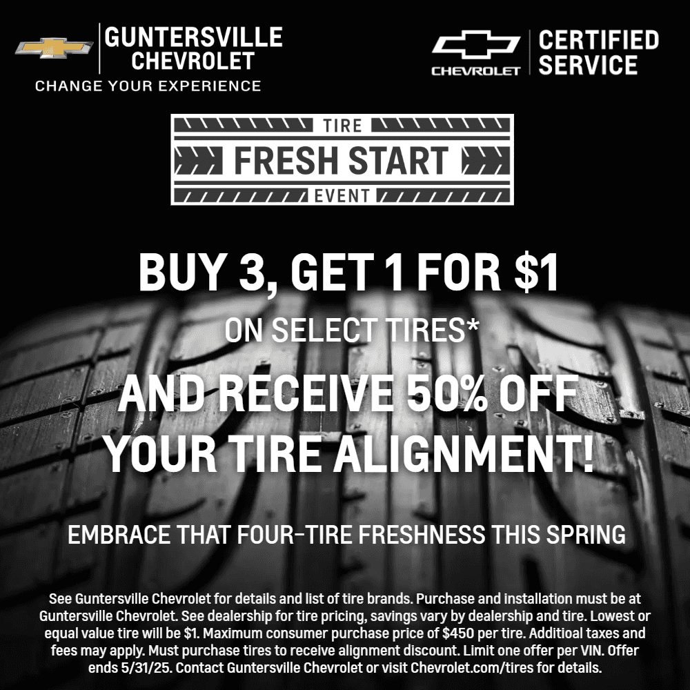 Buy 3 Tires, Get One for $1, and MORE!