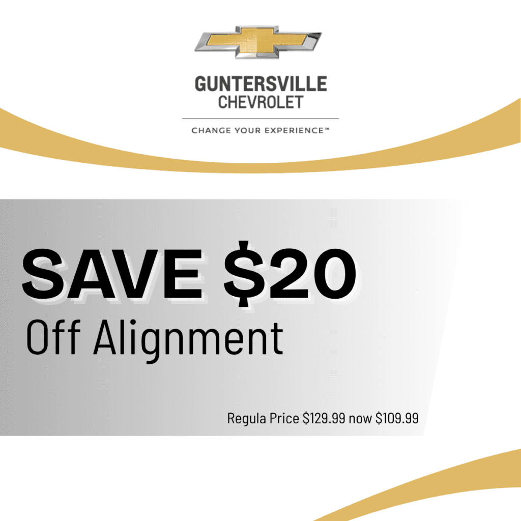 Save $20 off next alignment!