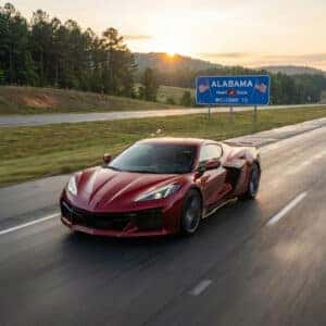 2026 Chevrolet Corvette on Alabama Highway