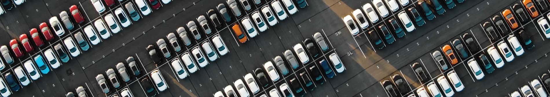 Guntersville Chevrolet dealership overhead view of inventory
